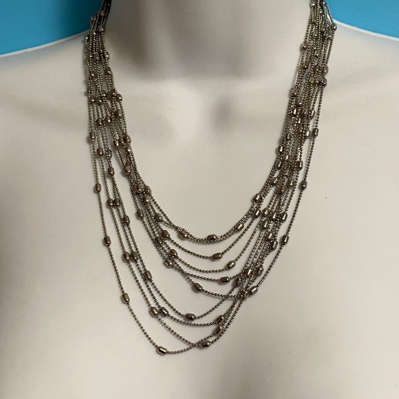 CHARMING CHARLIE Multi-Strand Silver Tone Necklace - Picture 8 of 8